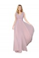 Sleeveless Primrose V-Back A-Line V-Neck Formal Evening Dress